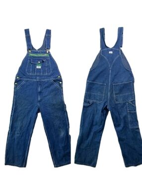 Liberty Blue Denin Bib Overalls Workwear Farmcore Utility Size 32x32
